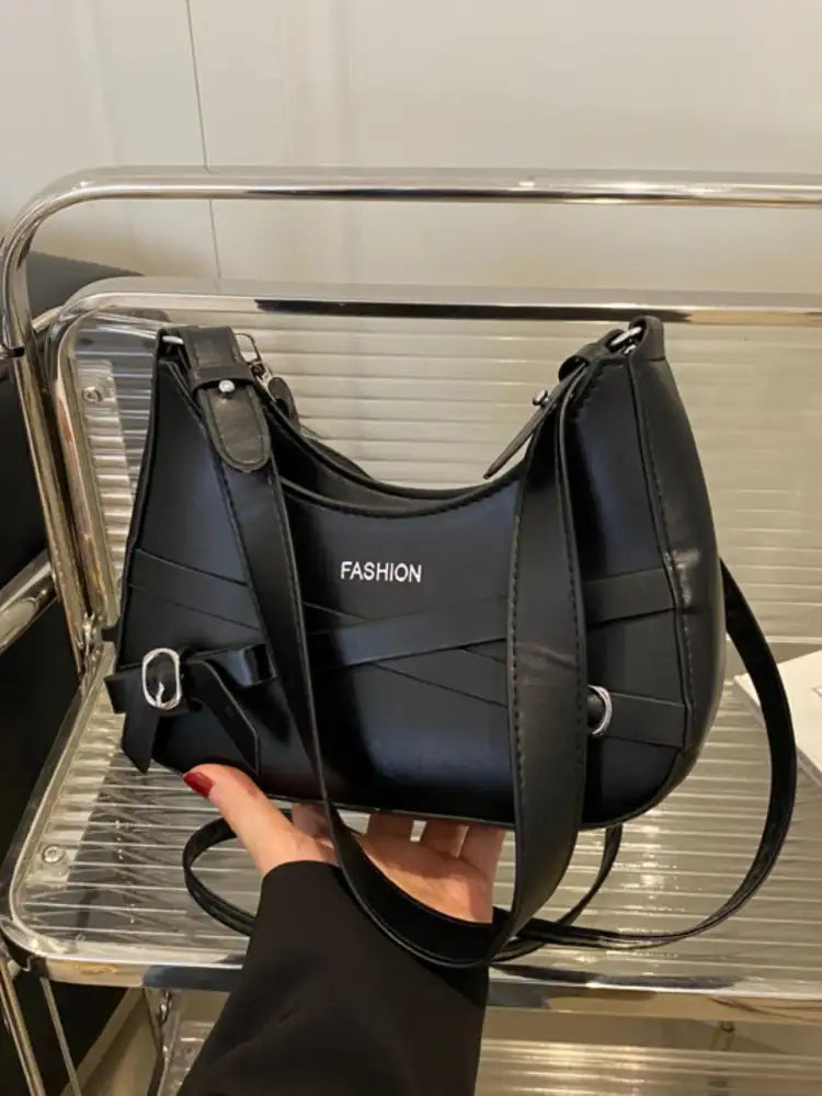 Adjustable Strap Leather Shoulder Bag