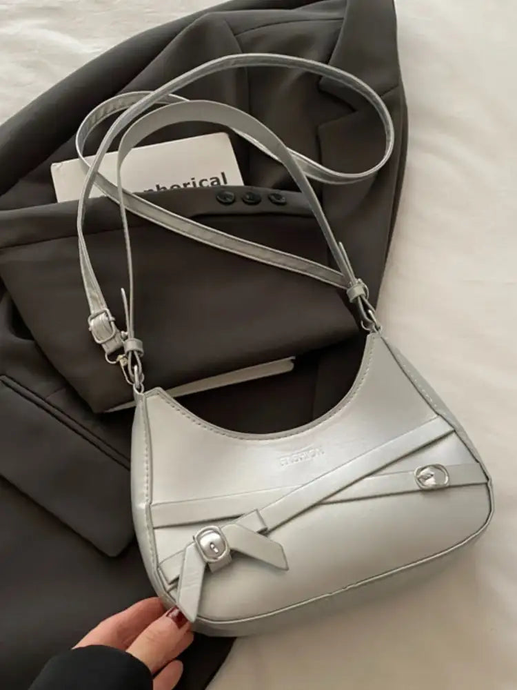 Adjustable Strap Leather Shoulder Bag