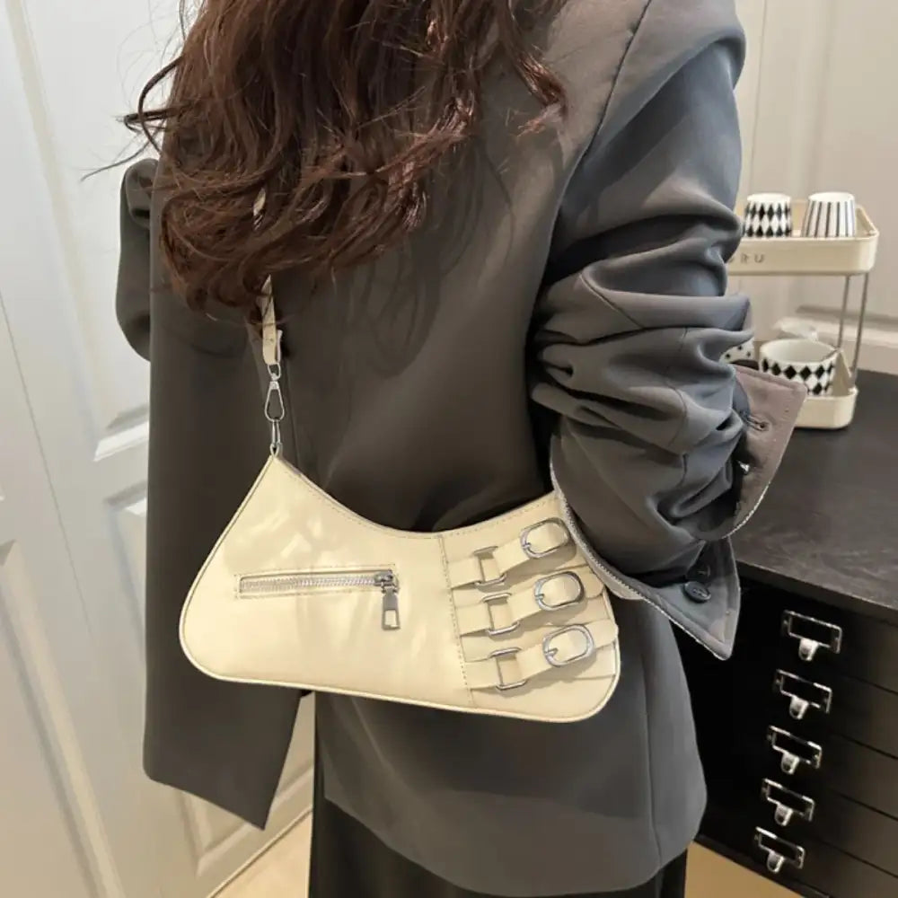 Decor Buckle Shoulder Bag