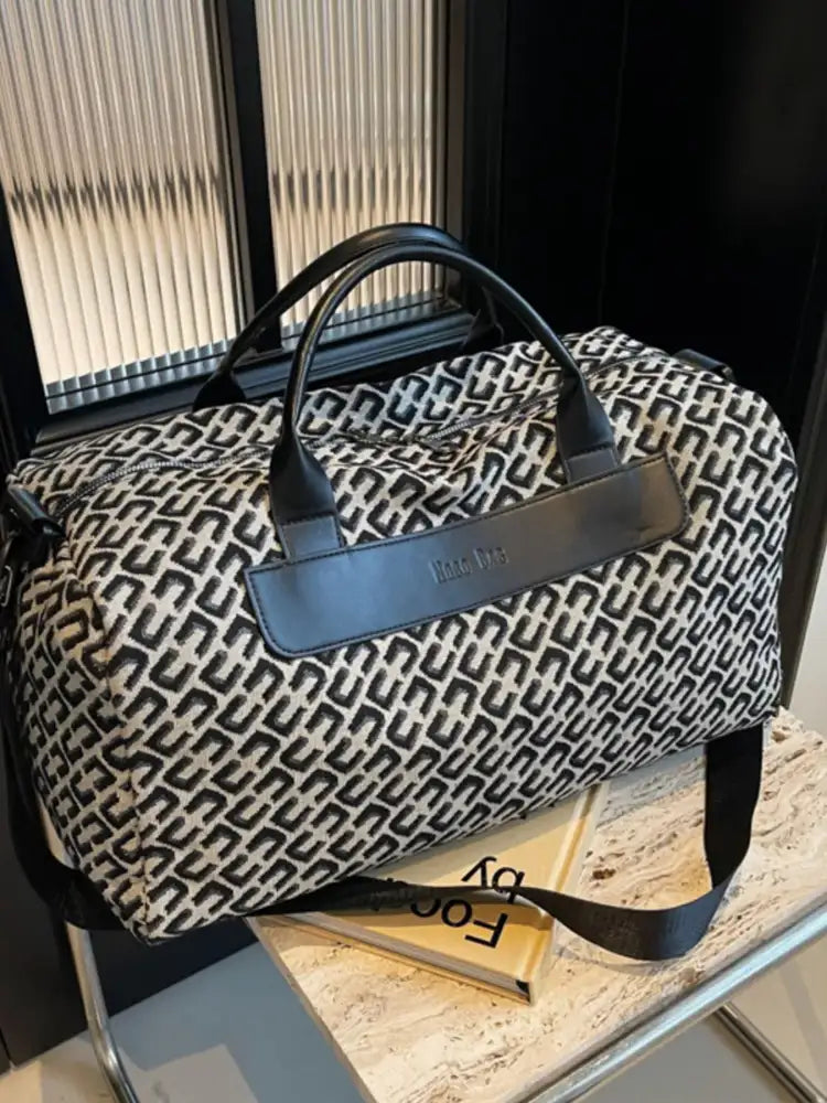 Geometric Pattern Travel Bag