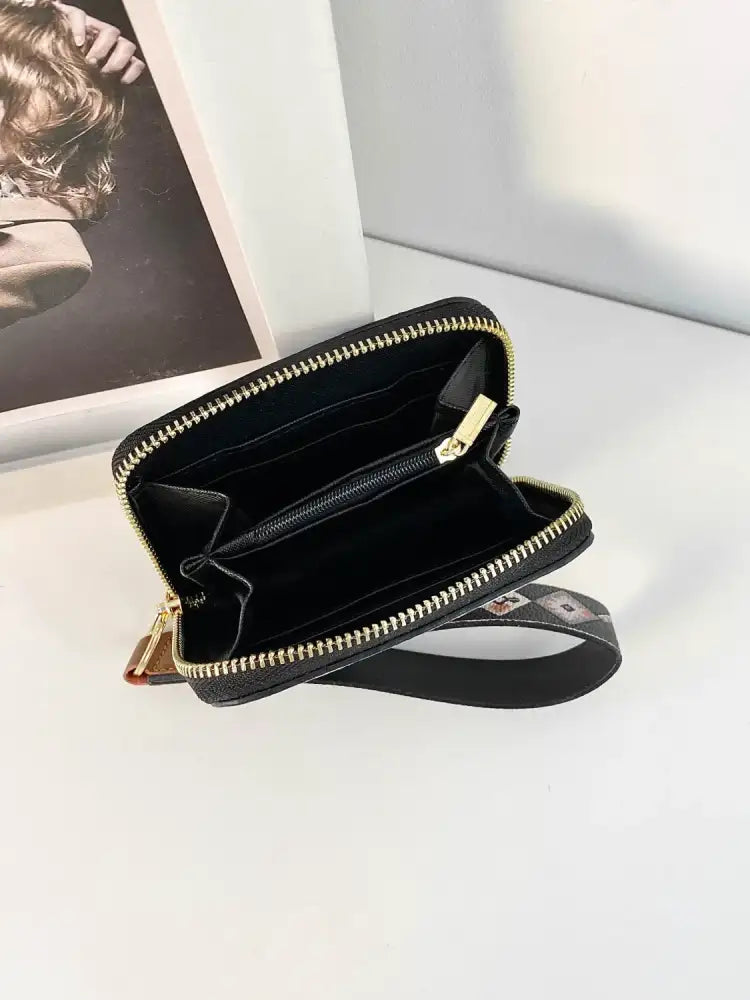 Geometric PU Leather Wallet