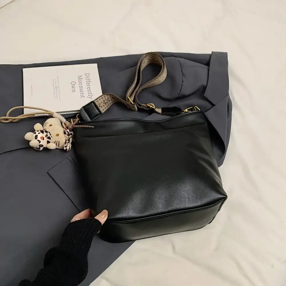 Leather Adjustable Strap Shoulder Bag