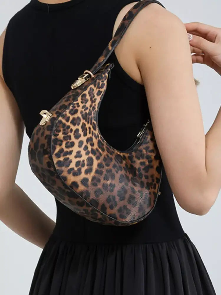 Leopard Print Shoulder Bag