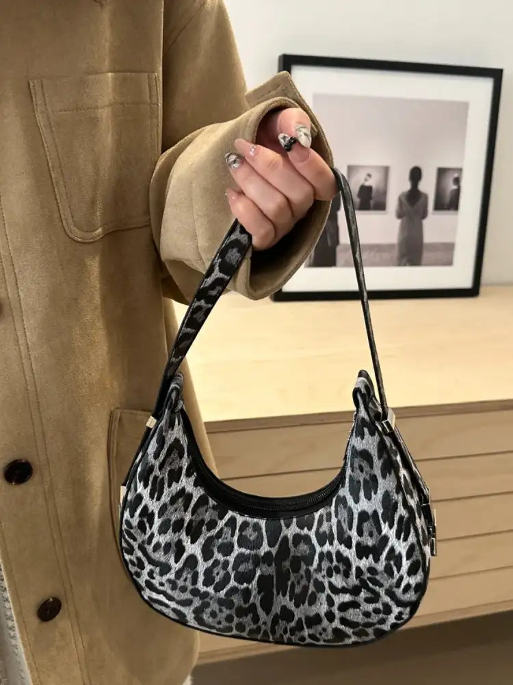 Leopard PU Leather Shoulder Bag