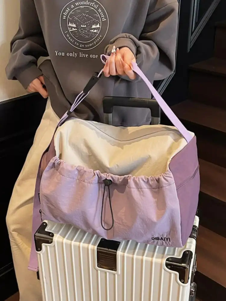 Lightweight Drawstring Closure Travel Bag