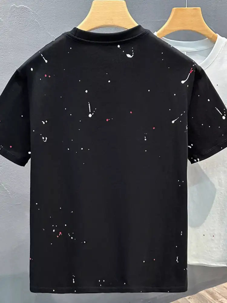 Men’s Full Size Round Neck Short Sleeve T-Shirt Plus Size