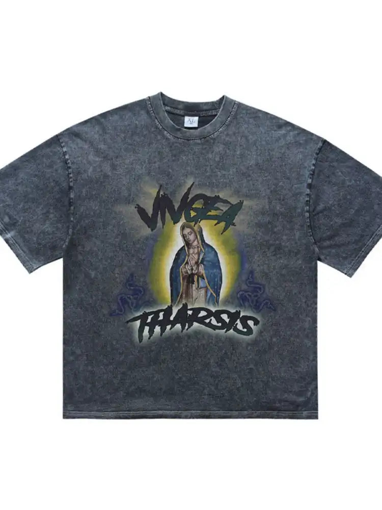 Men’s Graphic Round Neck Short Sleeve T-Shirt