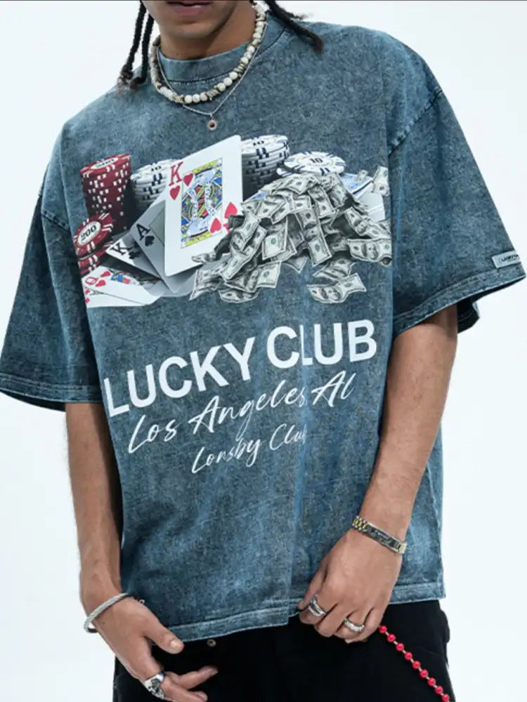 Men’s Graphic Round Neck Short Sleeve T-Shirt