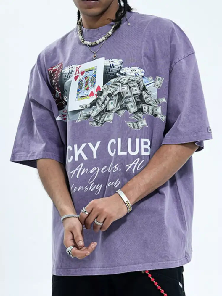 Men’s Graphic Round Neck Short Sleeve T-Shirt