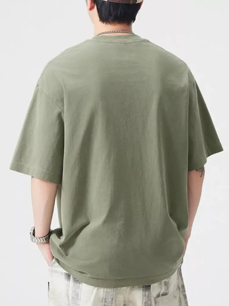 Men’s Plus Size Round Neck Half Sleeve T-Shirt