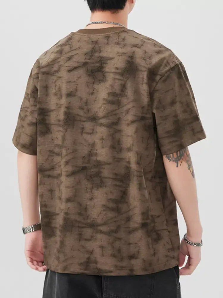 Men’s Plus Size Round Neck Half Sleeve T-Shirt