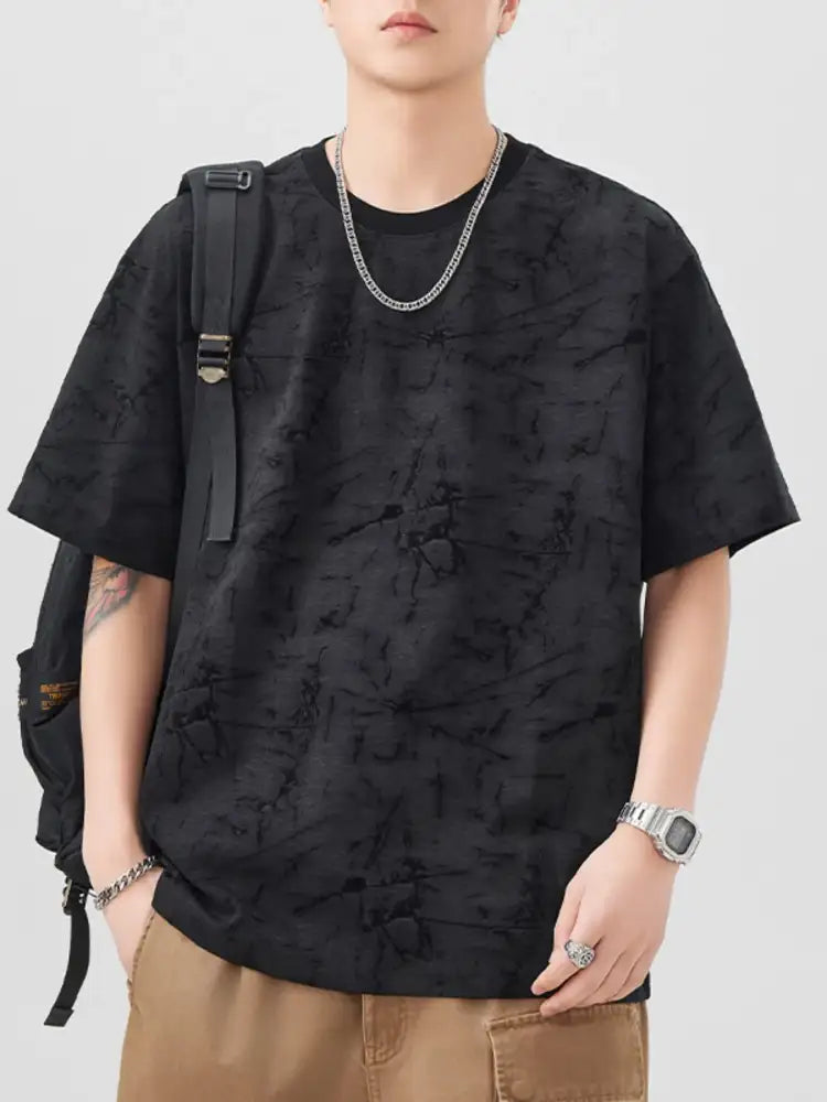 Men’s Plus Size Round Neck Half Sleeve T-Shirt