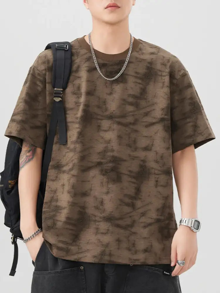 Men’s Plus Size Round Neck Half Sleeve T-Shirt