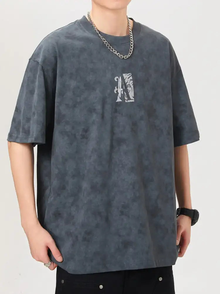 Men’s Plus Size Round Neck Short Sleeve T-Shirt