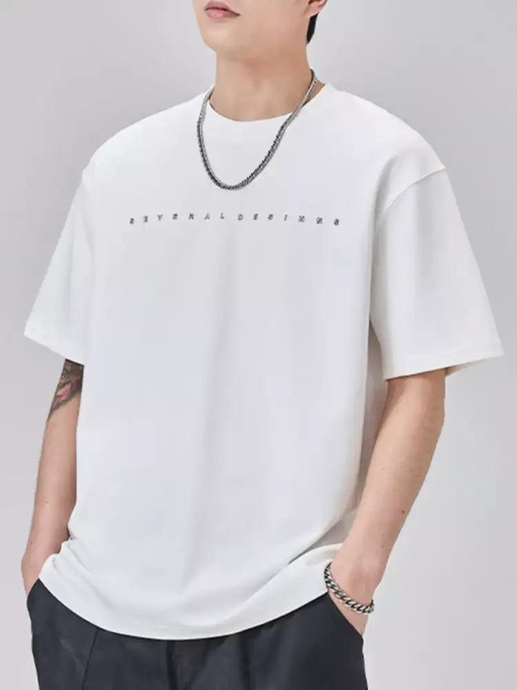 Men’s Plus Size Round Neck Short Sleeve T-Shirt