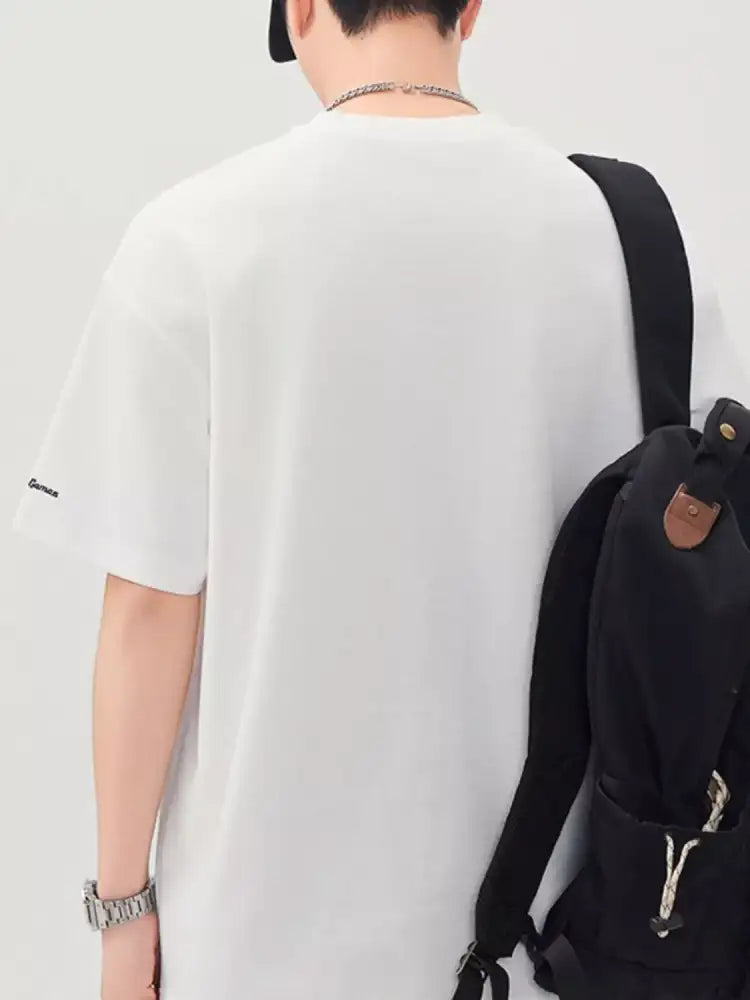 Men’s Plus Size Round Neck Short Sleeve T-Shirt