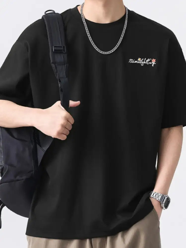 Men’s Plus Size Round Neck Short Sleeve T-Shirt