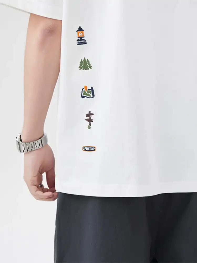 Men’s Plus Size Round Neck Short Sleeve T-Shirt