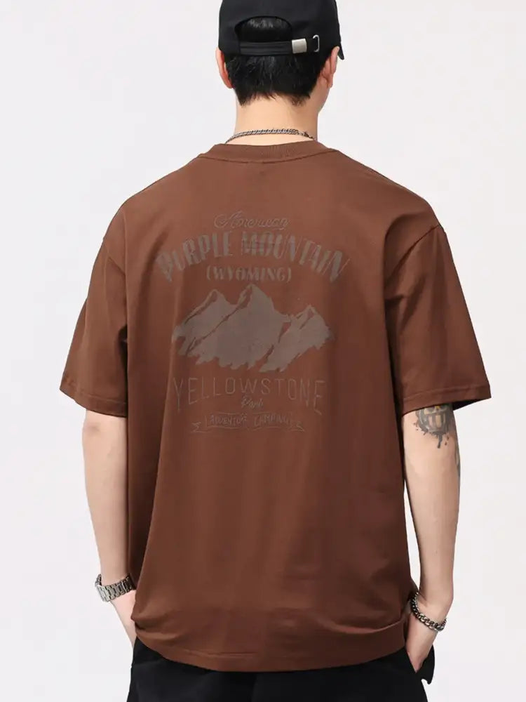 Men’s Plus Size Round Neck Short Sleeve T-Shirt