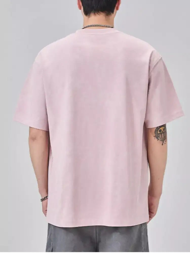 Men’s Plus Size Round Neck Short Sleeve T-Shirt