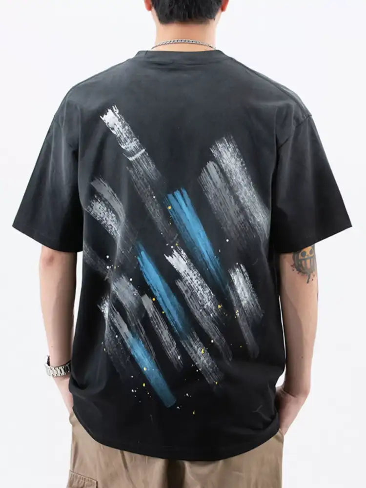 Men’s Plus Size Round Neck Short Sleeve T-Shirt