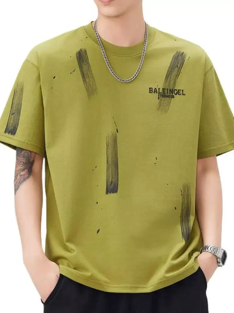 Men’s Plus Size Round Neck Short Sleeve T-Shirt