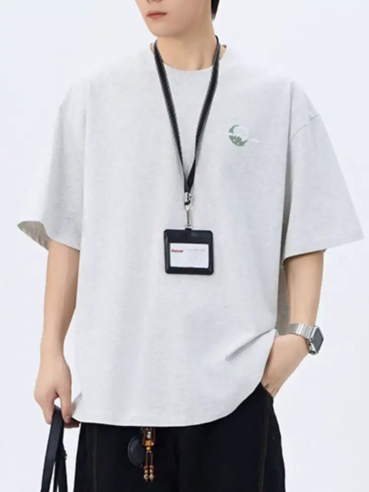 Men’s Plus Size Round Neck Short Sleeve T-Shirt