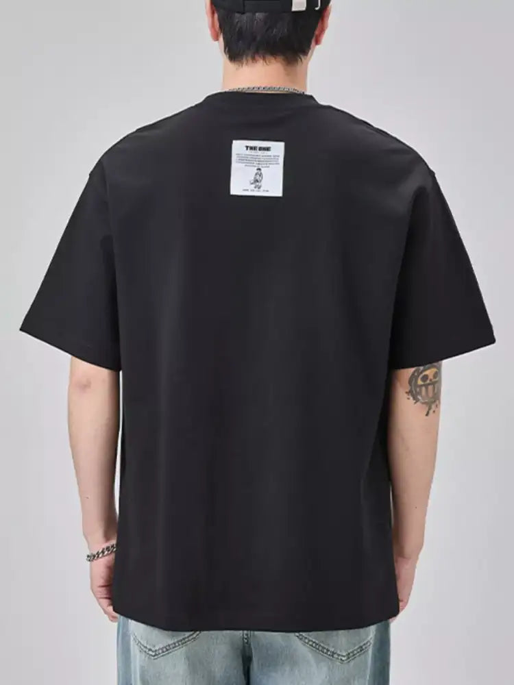 Men’s Plus Size Round Neck Short Sleeve T-Shirt