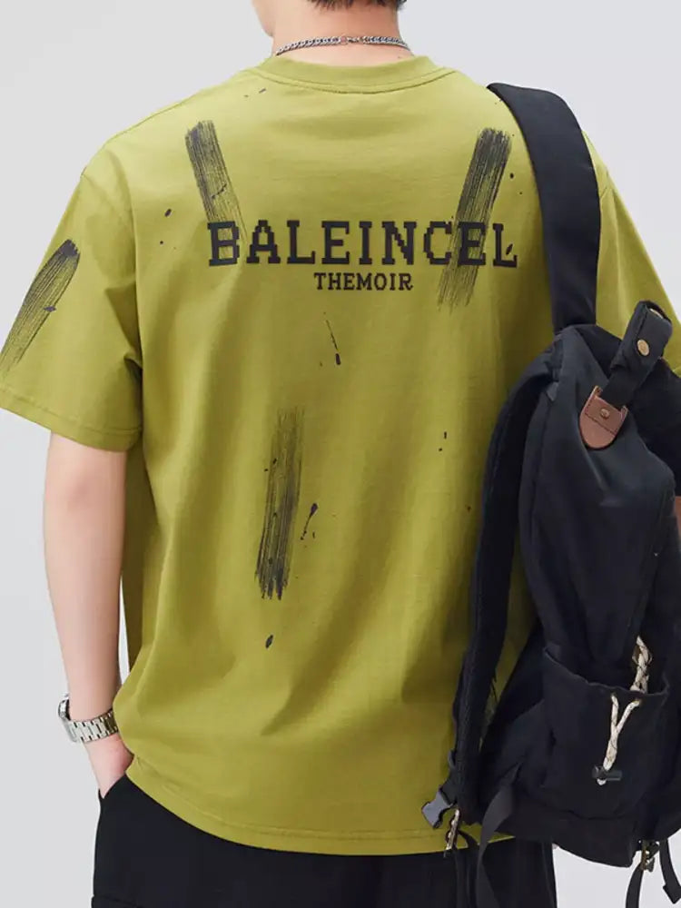 Men’s Plus Size Round Neck Short Sleeve T-Shirt