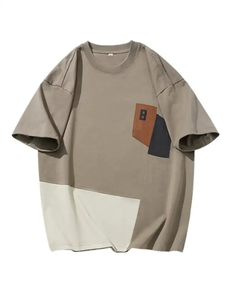 Men’s Plus Size Round Neck Short Sleeve T-Shirt