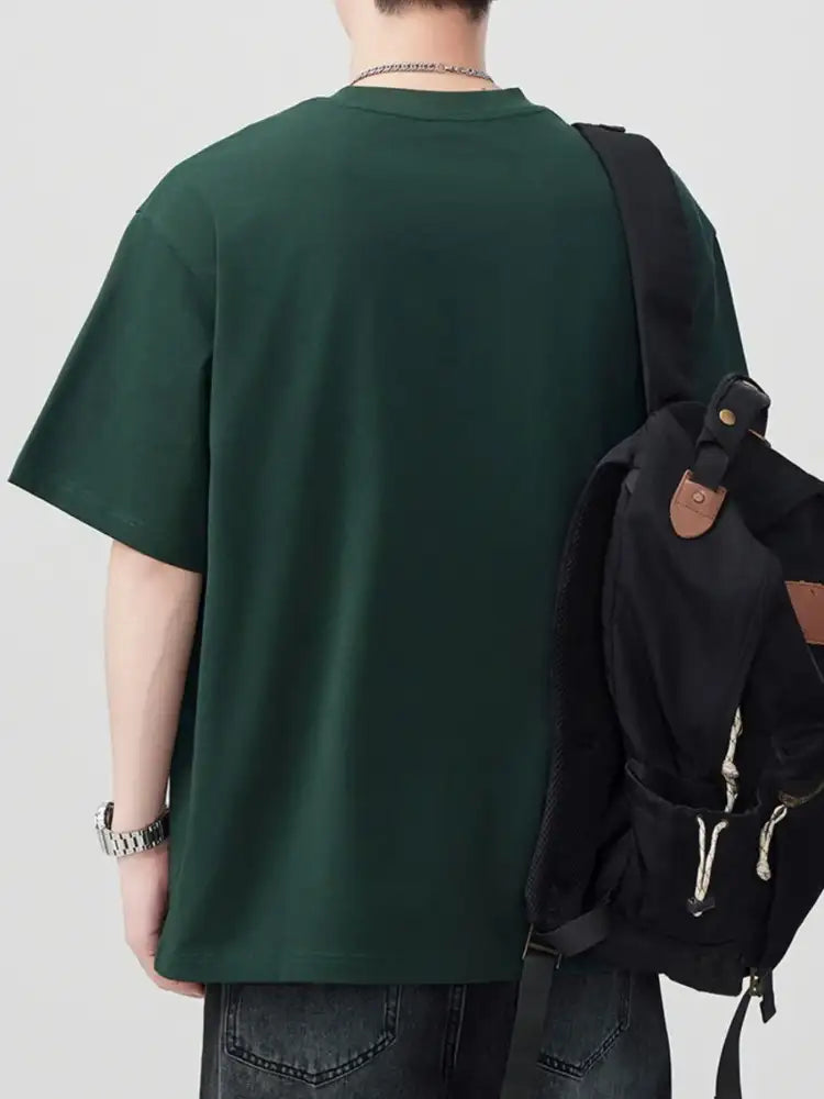 Men’s Plus Size Round Neck Short Sleeve T-Shirt