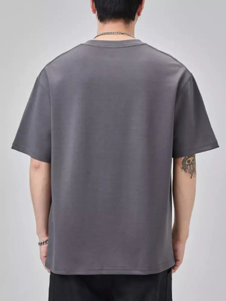 Men’s Plus Size Round Neck Short Sleeve T-Shirt