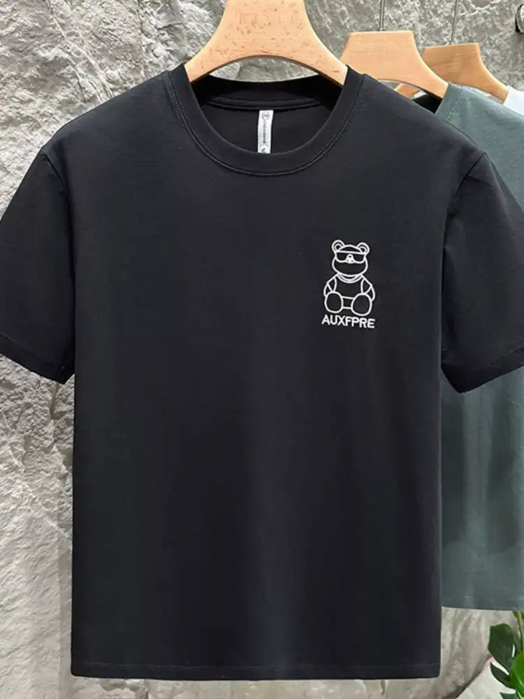 Men’s Plus Size Round Neck Short Sleeve T-Shirt