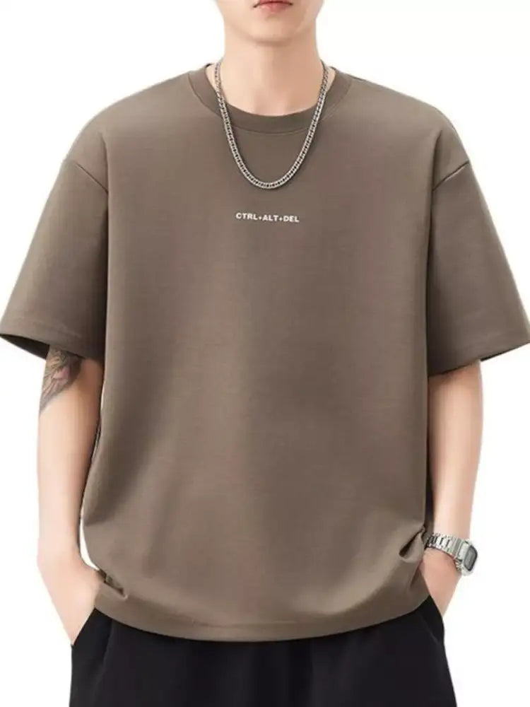 Men’s Plus Size Round Neck Short Sleeve T-Shirt