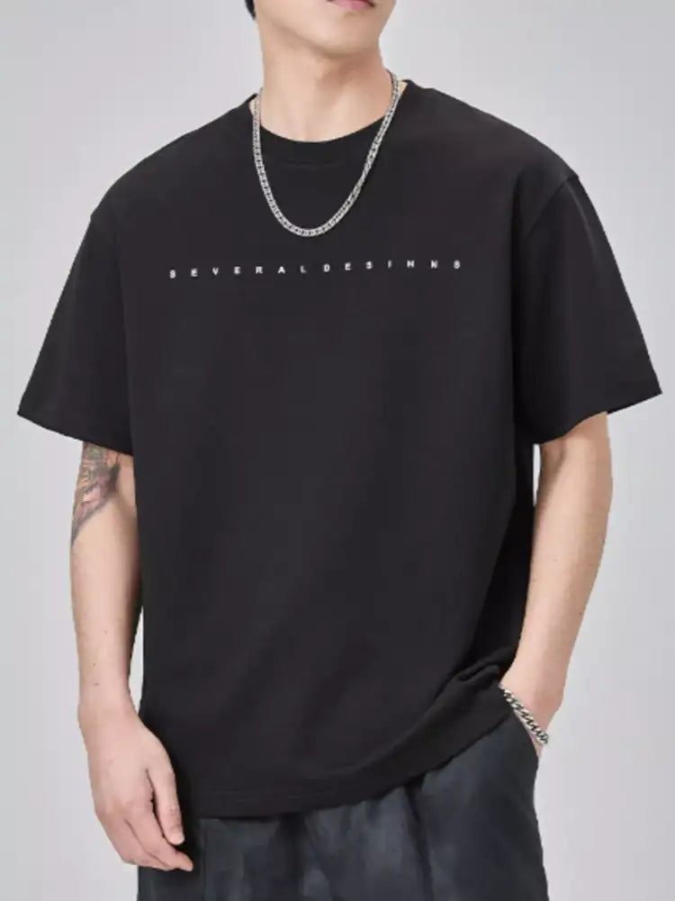 Men’s Plus Size Round Neck Short Sleeve T-Shirt