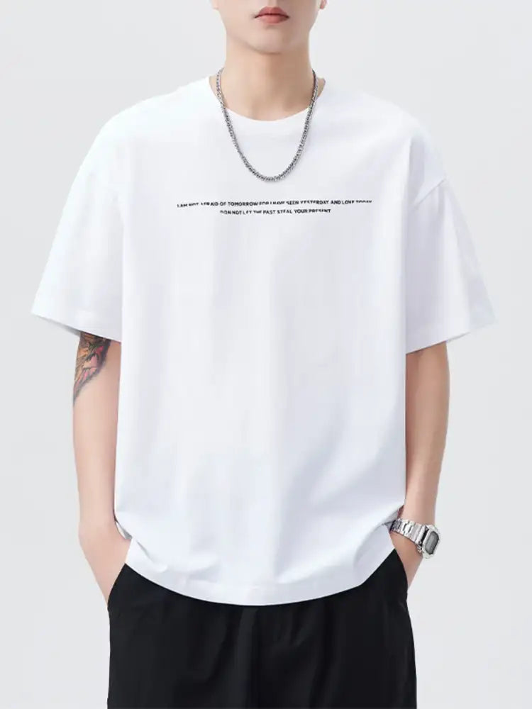 Men’s Plus Size Round Neck Short Sleeve T-Shirt