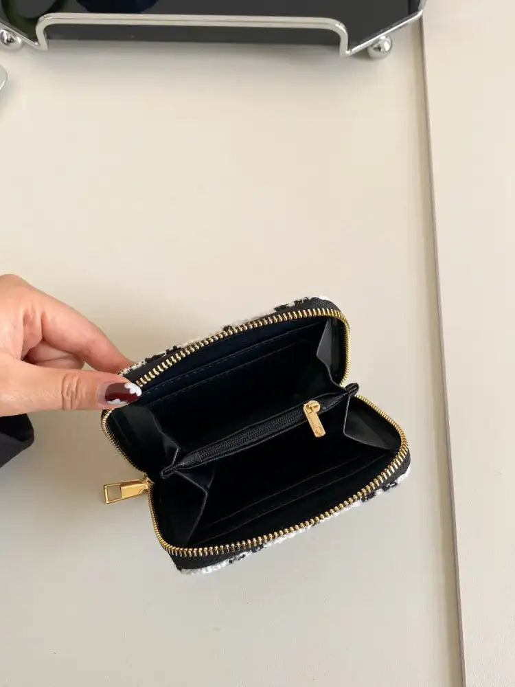 Plaid Polyester Card Case