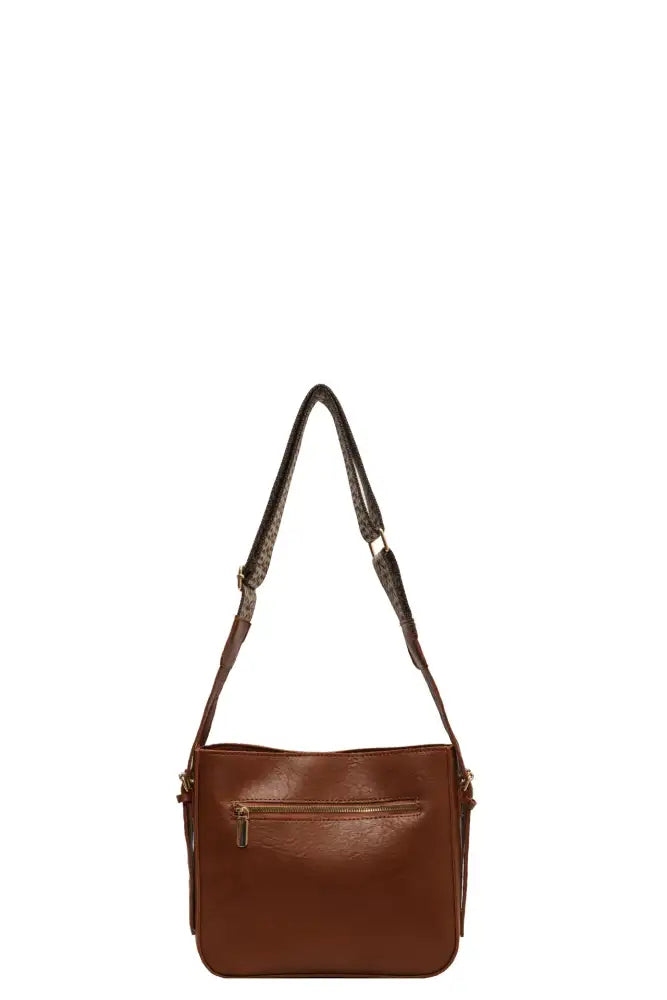 PU Leather Adjustable Strap Shoulder Bag