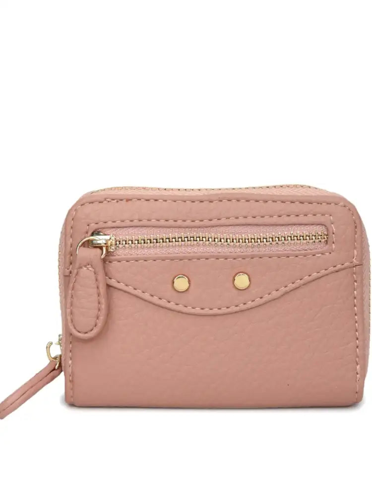 PU Leather Solid Color Card Case