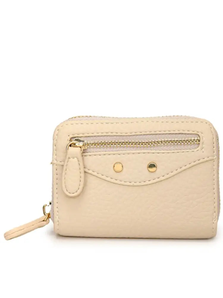 PU Leather Solid Color Card Case