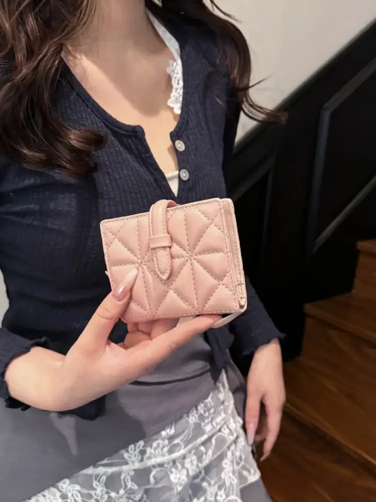 PU Leather Solid Color Card Case