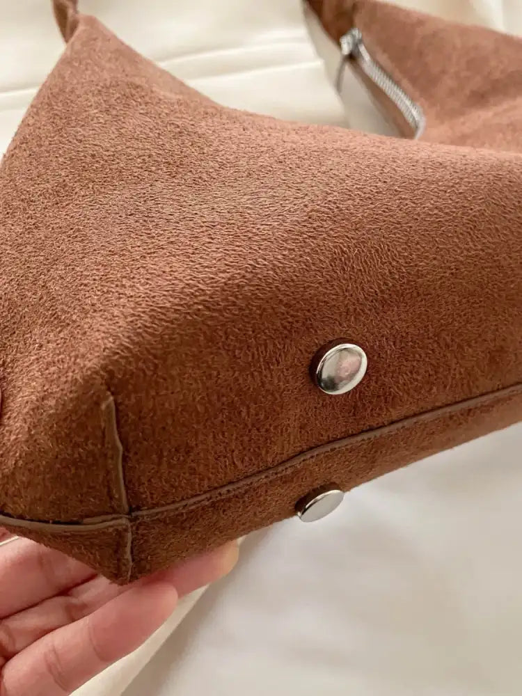 Solid Color Shoulder Bag