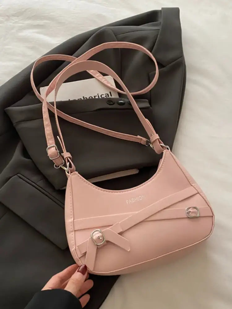 Adjustable Strap Leather Shoulder Bag