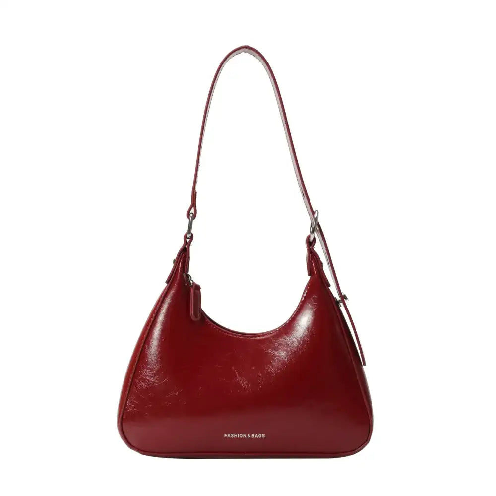 Adjustable Strap PU Leather Shoulder Bag