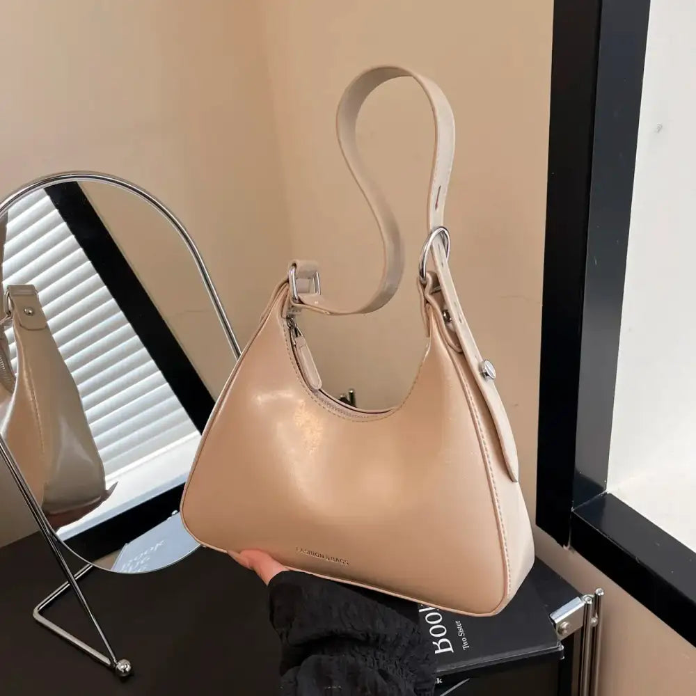 Adjustable Strap PU Leather Shoulder Bag