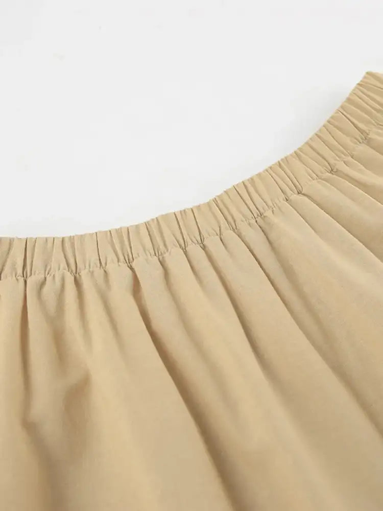 Back Zipper Tube Top and Midi Skirt Set