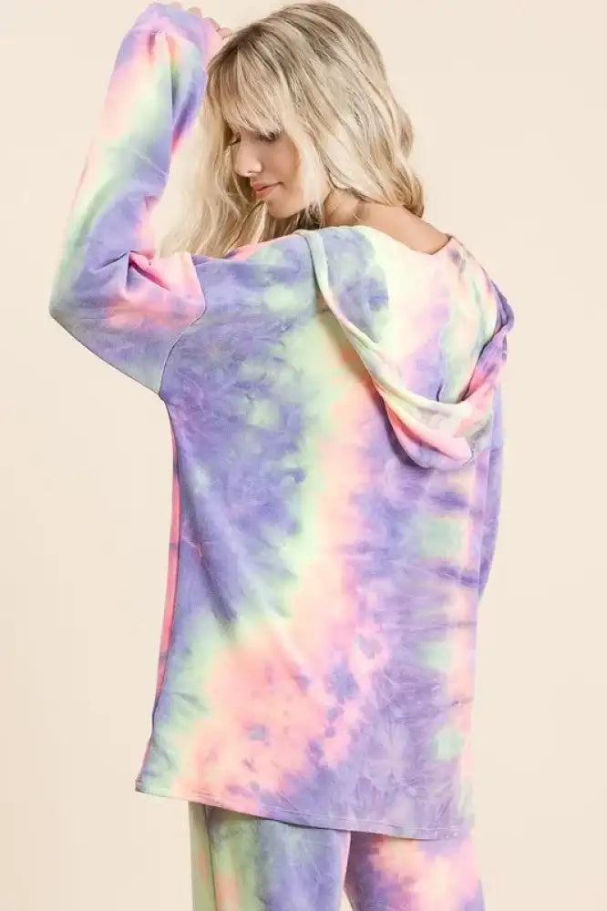 BiBi Tie Dye French Terry Top and Bottom Set