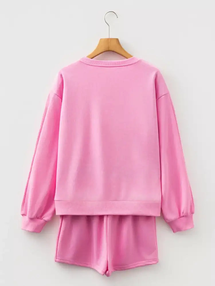 Basic Two-Piece Set Slightly Stretchy Polyester Cotton