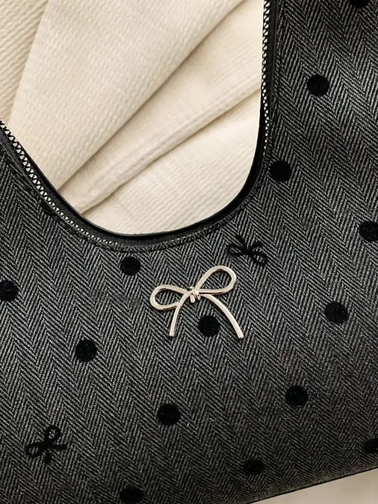 Bow Moon Shape Shoulder Bag