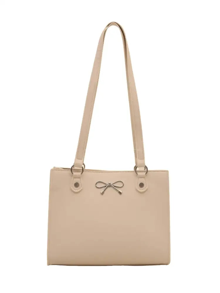 Bow PU Leather Shoulder Bag